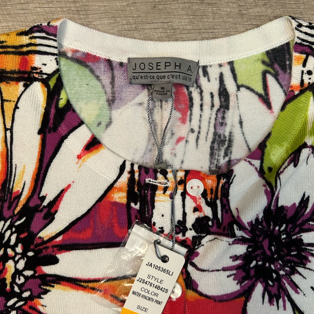NWT Floral Cardigan | Joseph A - Picture 2 of 5